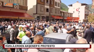 Rizelilerden Akşener’e protesto