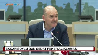 Bakan Soylu’dan Sedat Peker açıklaması