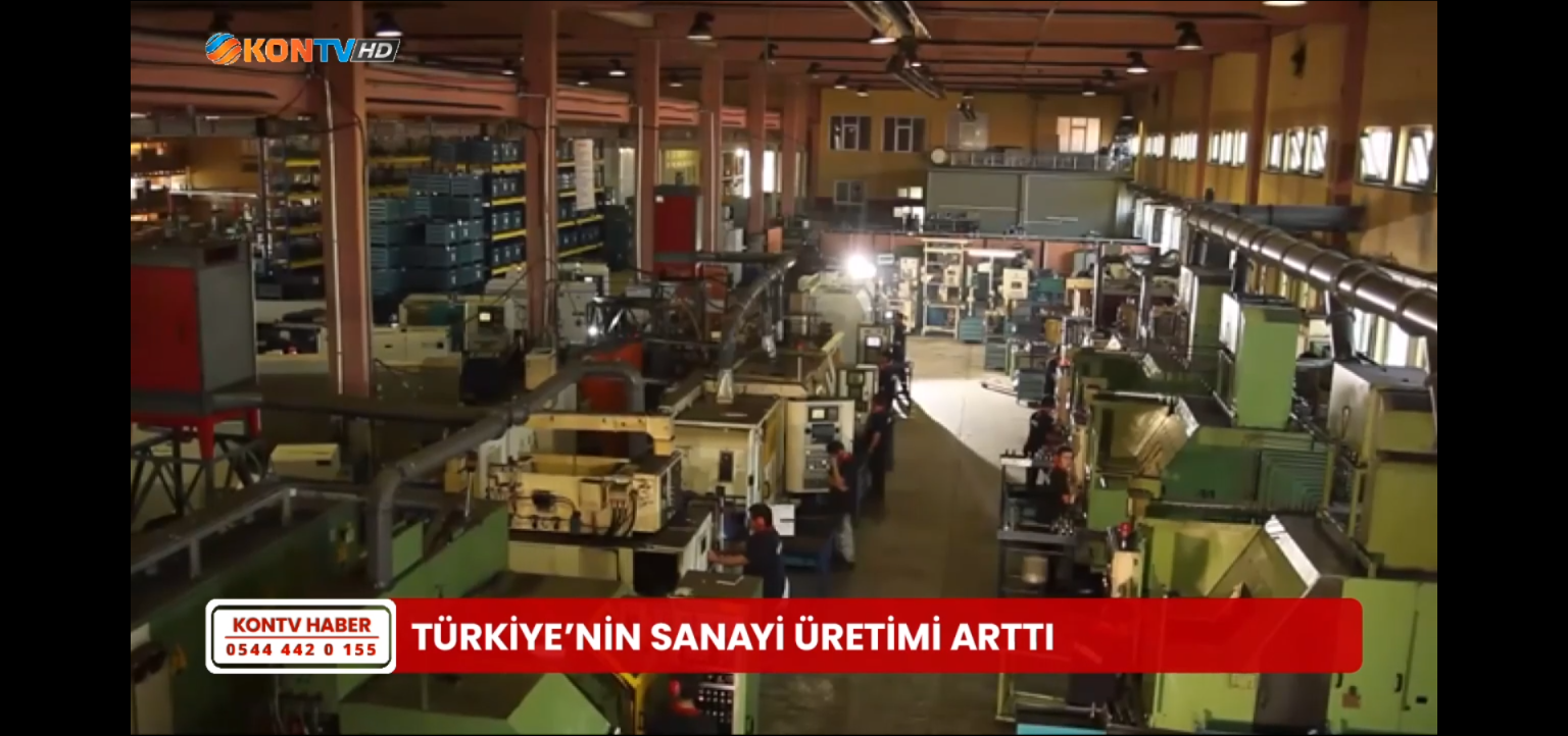 Türkiye’nin sanayi üretimi arttı 
