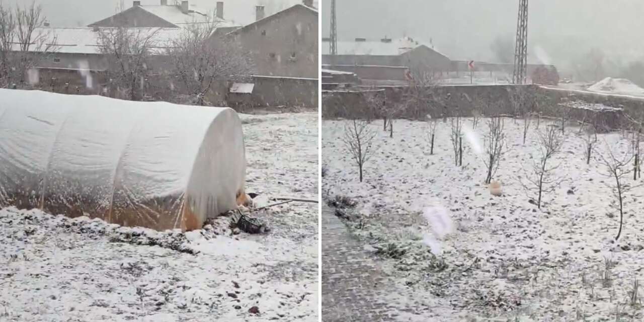 Konya’nın bir ilçesi beyaza büründü! 
