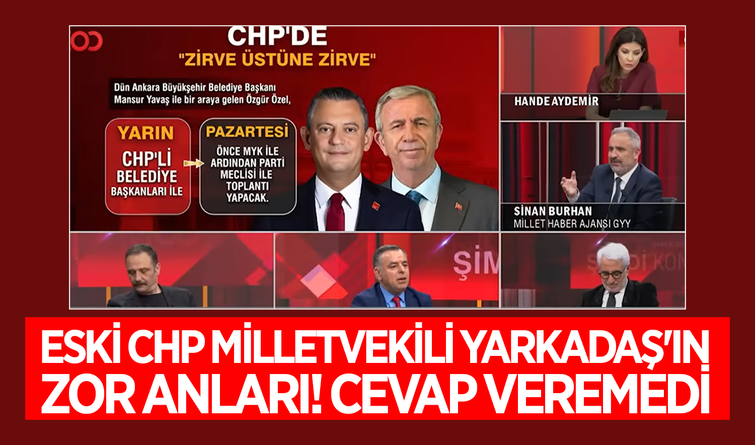  Eski CHP milletvekili Barış Yarkadaş’ın zor anları! Cevap veremedi