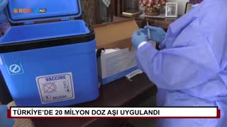 Türkiye’de 20 milyon doz aşı uygulandı 
