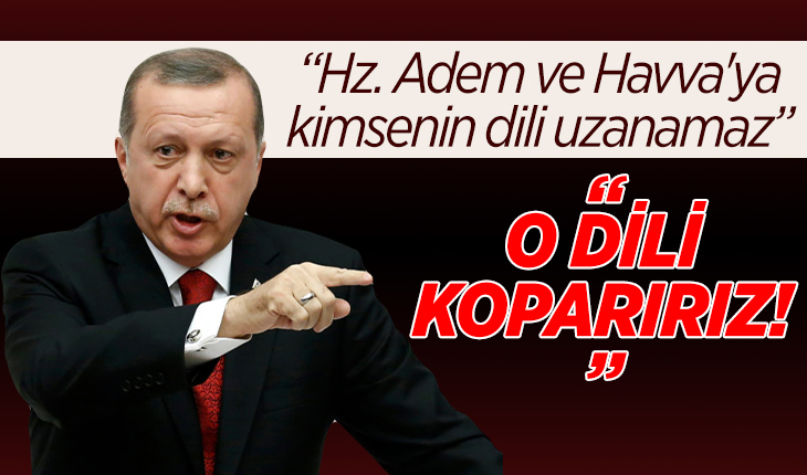Cumhurbaşkanı Erdoğan: Hz. Adem ve Havva’ya kimsenin dili uzanamaz