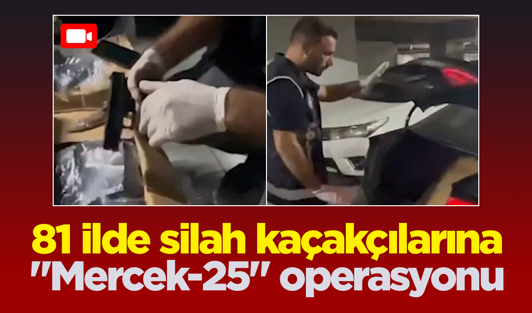 81 ilde silah kaçakçılarına “Mercek“ operasyonu