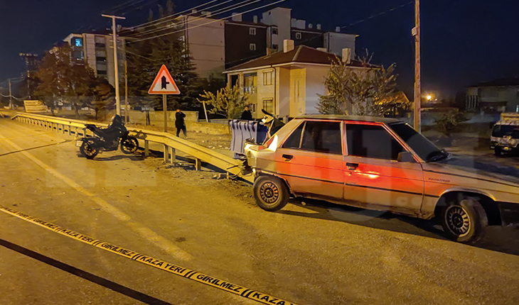 Konya’da feci kaza! Motosiklet otomobile arkadan çarptı: 1 ağır yaralı