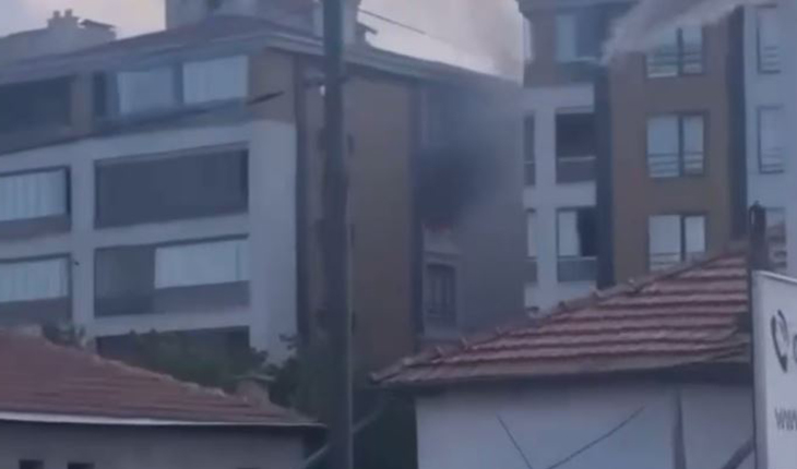 Konya’da yangın paniği! Hamile kadın bir süre mahsur kaldı