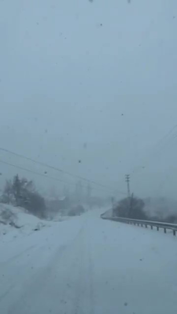 Konya’nın bu bölgesinde yoğun kar yağışı! 