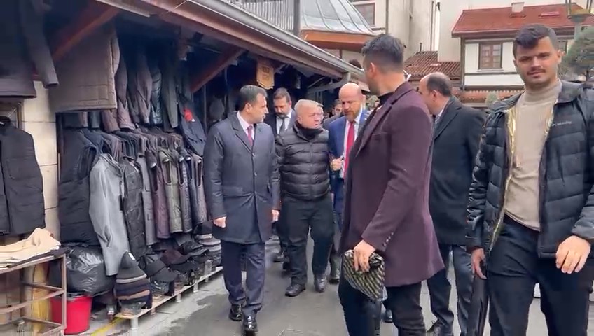 Bilal Erdoğan Konya’da esnafla buluştu