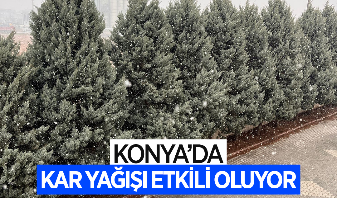 Konya’da kar yağışı etkili oluyor