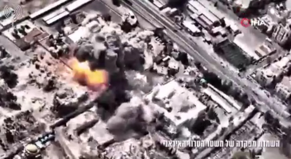 İsrail, Tahran saldırısına ilişkin görüntü paylaştı