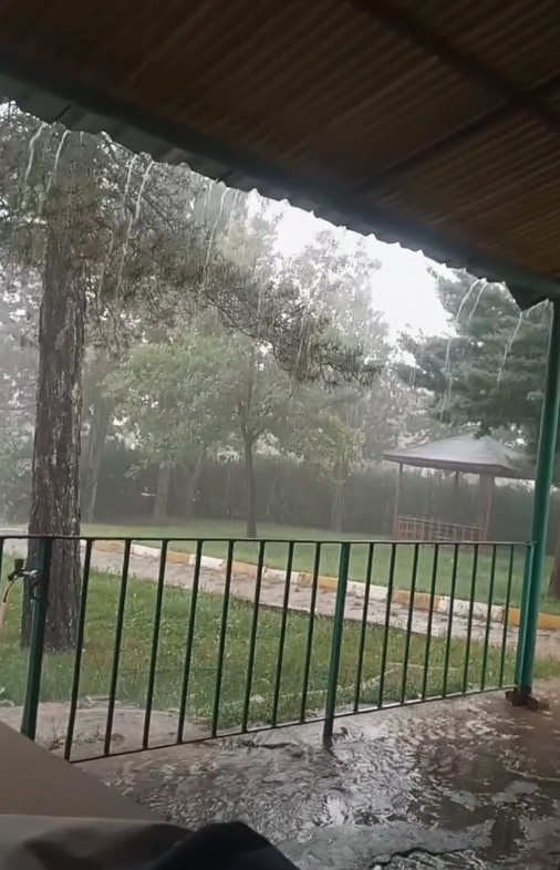 Konya’nın o ilçesinde yağış etkili oldu