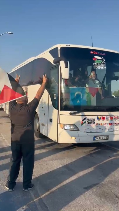 Filistin Kara Konvoyu Konya’ya vardı