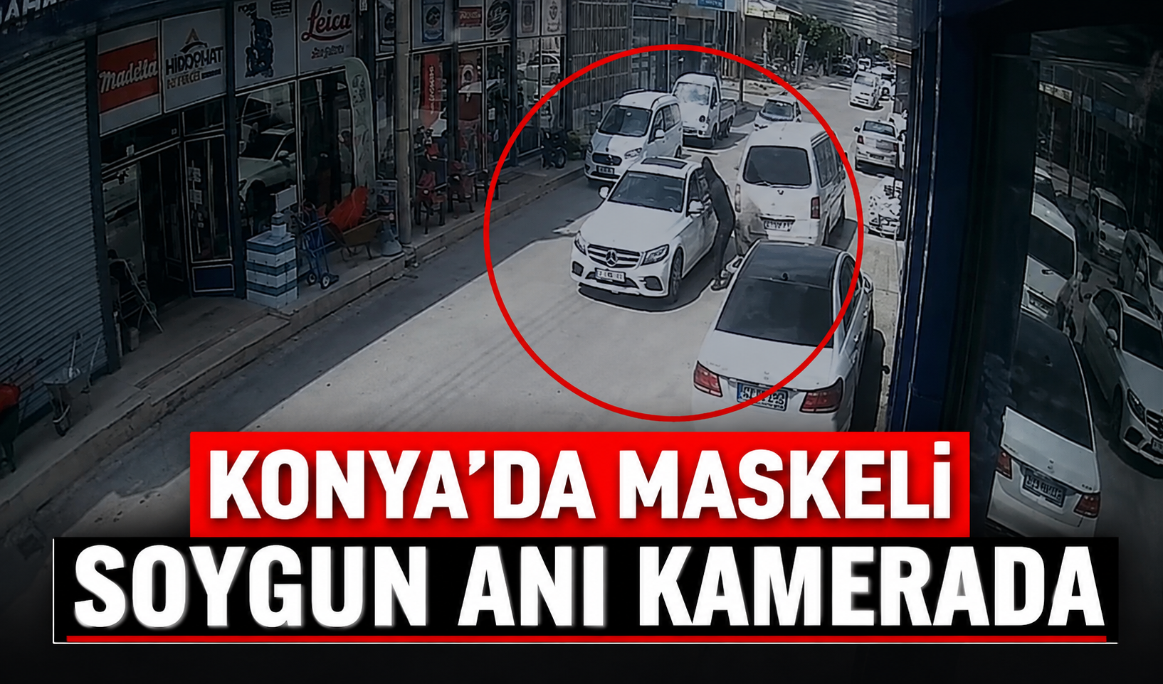 Konya’daki soygun anı kamerada!