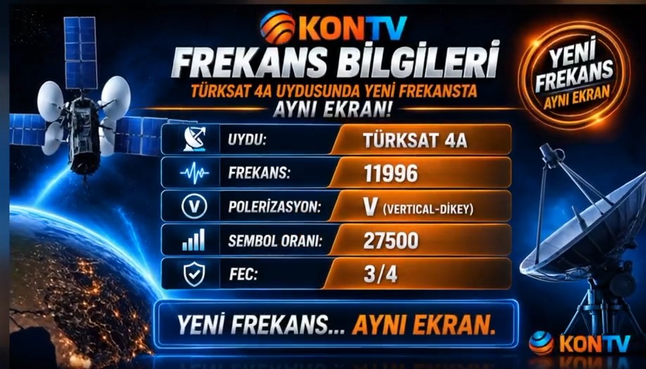 Televizyon yayınlarında yeni dönem başladı: KONTV Türksat 4A’da - v2