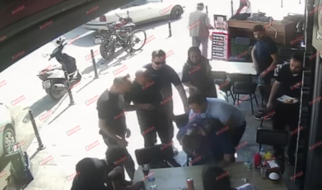 Konya’da döner yerken ölümden döndü! Kadının hayatını polis memuru kurtardı
