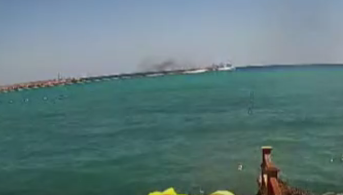 Kıbrıs’ta batan feribotun son anları kamerada