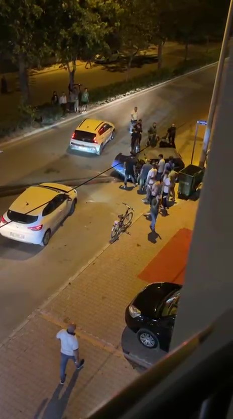 Konya’da korkutan kaza! Sürücü araçta sıkıştı 