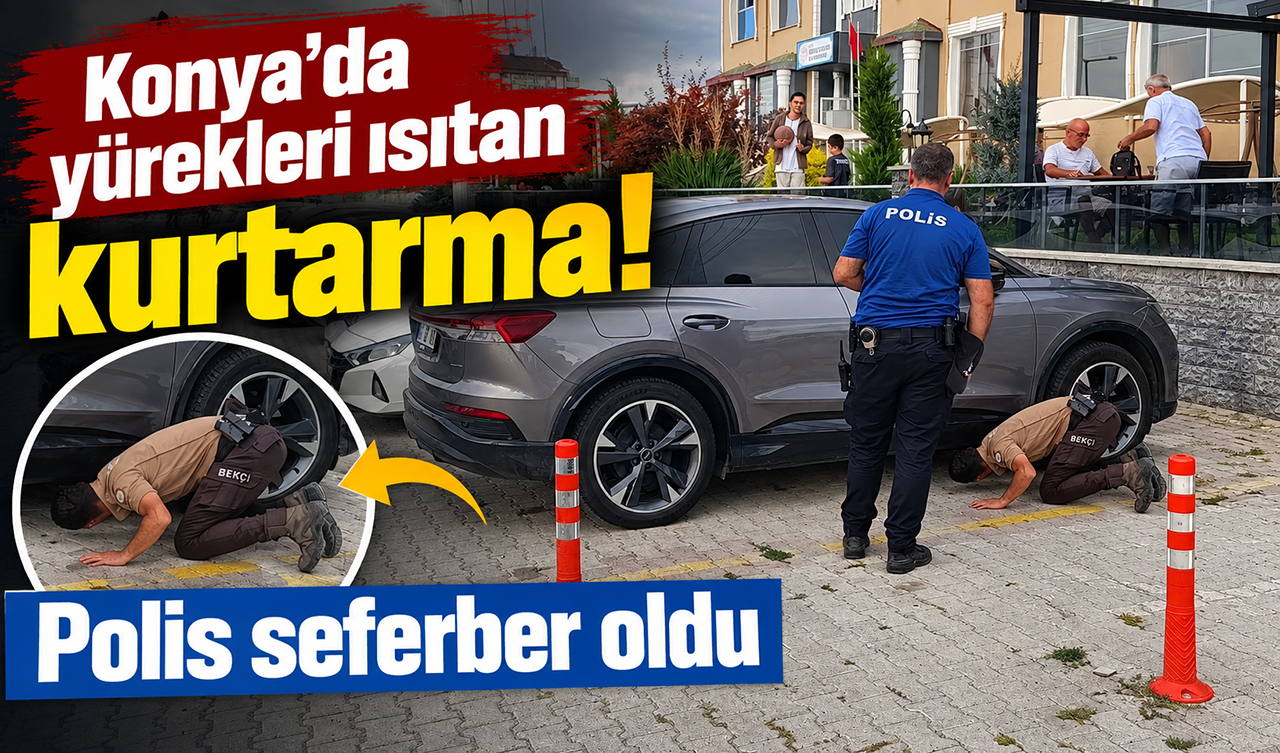 Konya’da yürekleri ısıtan kurtarma! Polis seferber oldu