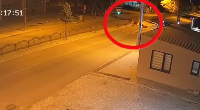 Konya’da iki motosiklet çarpıştı! Kaza anı kamerada