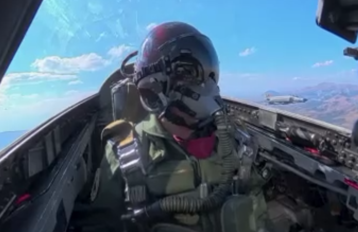 Konya semalarında Türk-İngiliz uçuşu! İki komutan F-4E/2020’nin kokpitinde