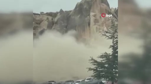 Kapadokya’da peribacası çöktü! Ölü ve yaralılar var